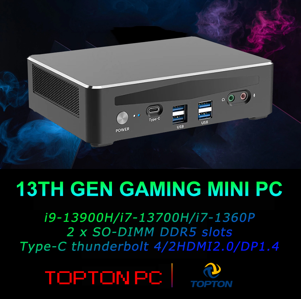 Intel Core I9 13900H Mini Pc - Gaming Komputer Mini Generasi ke-13 Core