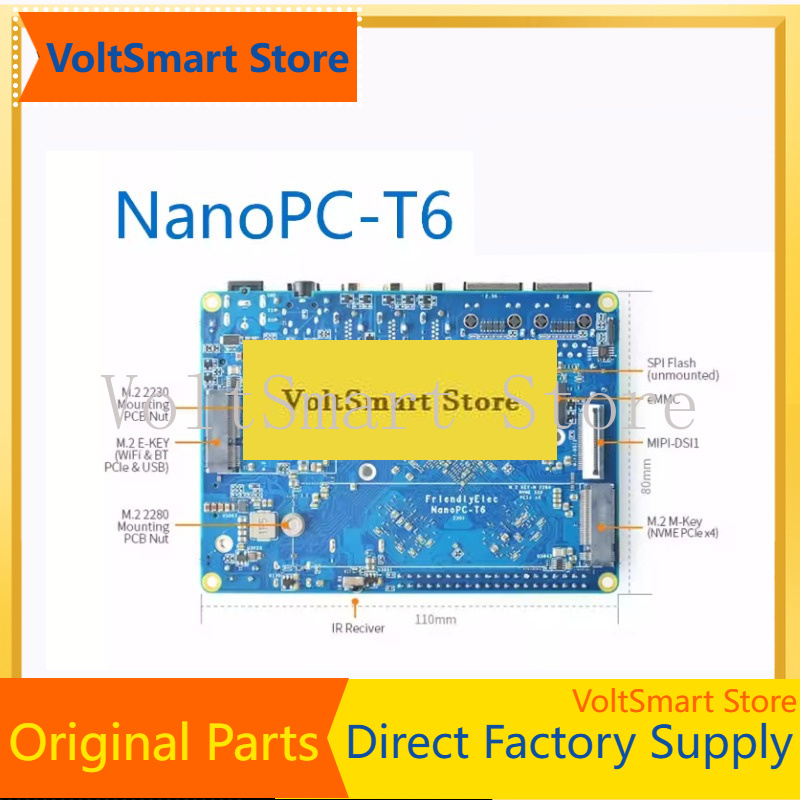 Rockchip Rk3588 Development Board - Papan Pengembangan VoltSNanopc T6-Rockchip RK3588 Cortex
