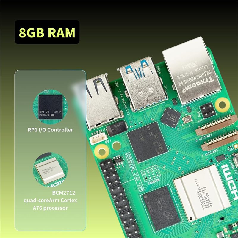 AS95-Untuk Irasptek Starter Ki - Raspberry Pi 5 8Gb Board ulasan dan harga