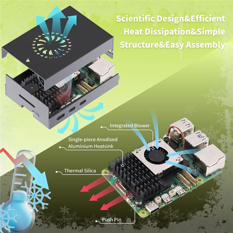 AS95-Untuk Irasptek Starter Ki - Raspberry Pi 5 8Gb Board ulasan dan harga