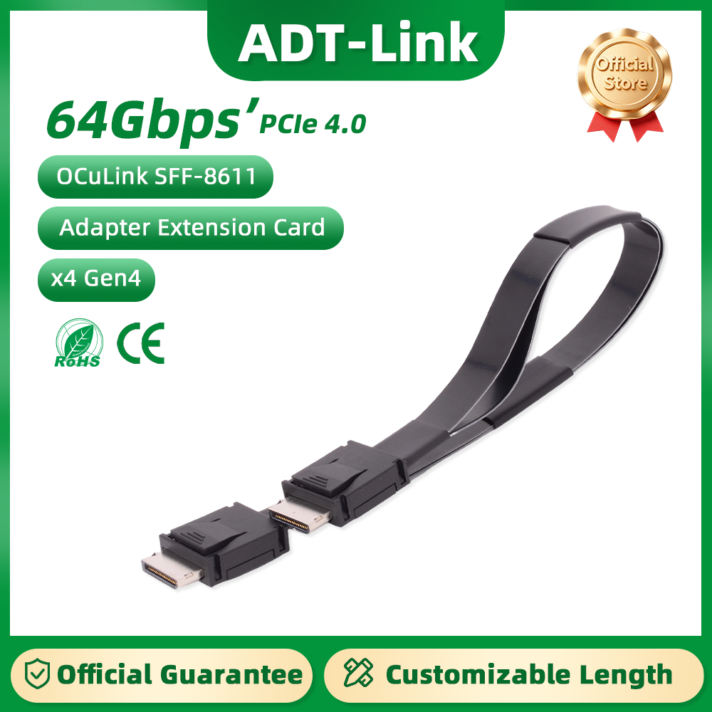 ADT-Link PCI-E 4.0 X4 SFF-8611 - Oculink Egpu Mini Pc ulasan dan harga