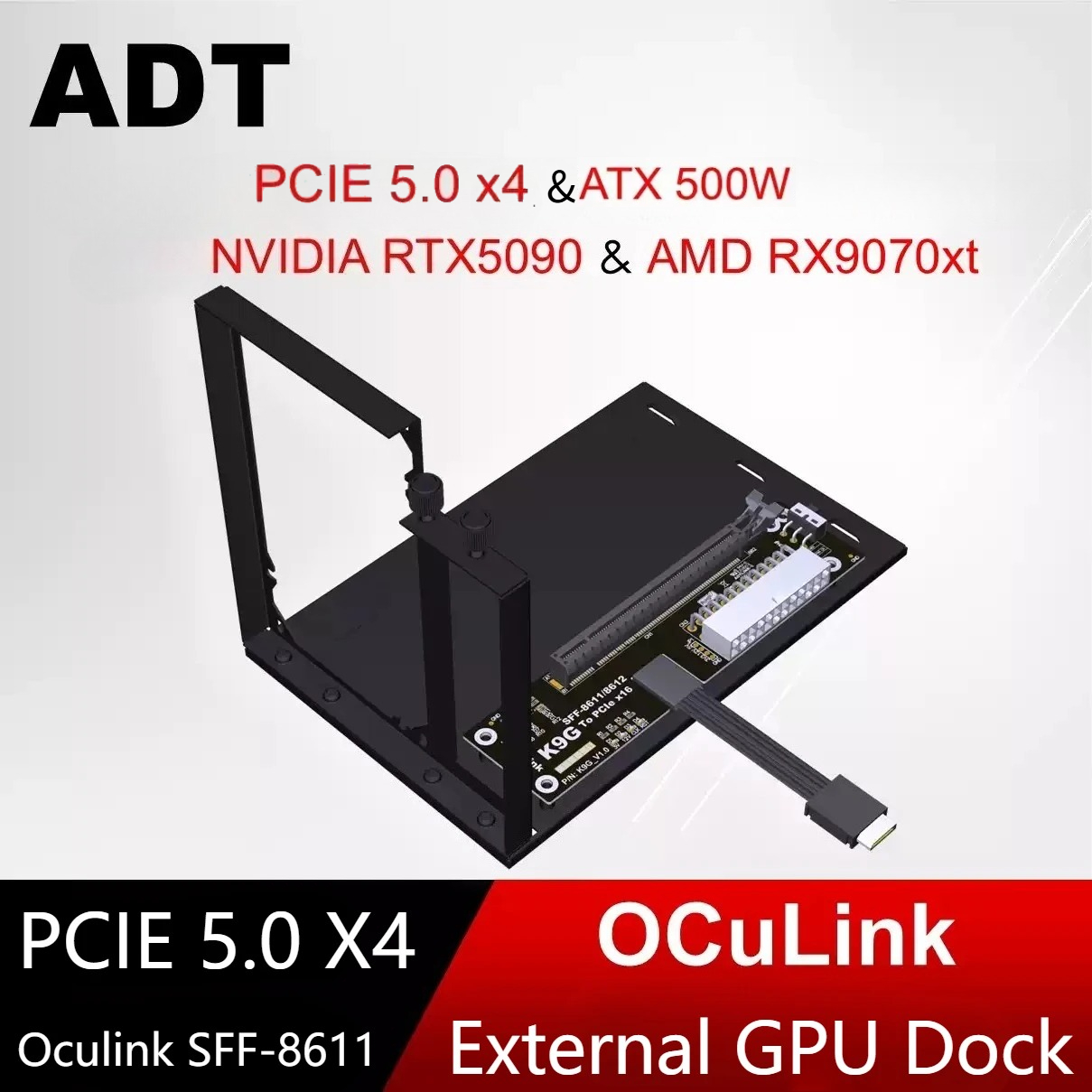 K993G PCIe 5.0 X4 Ke OCuLink S - Oculink Egpu Mini Pc ulasan dan harga