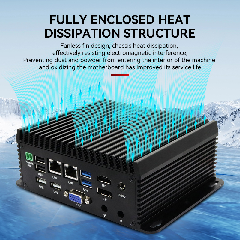 Komputer Industri Tanpa Kipas  - Fanless Industrial Pc Rs485 Core I7 ulasan dan harga