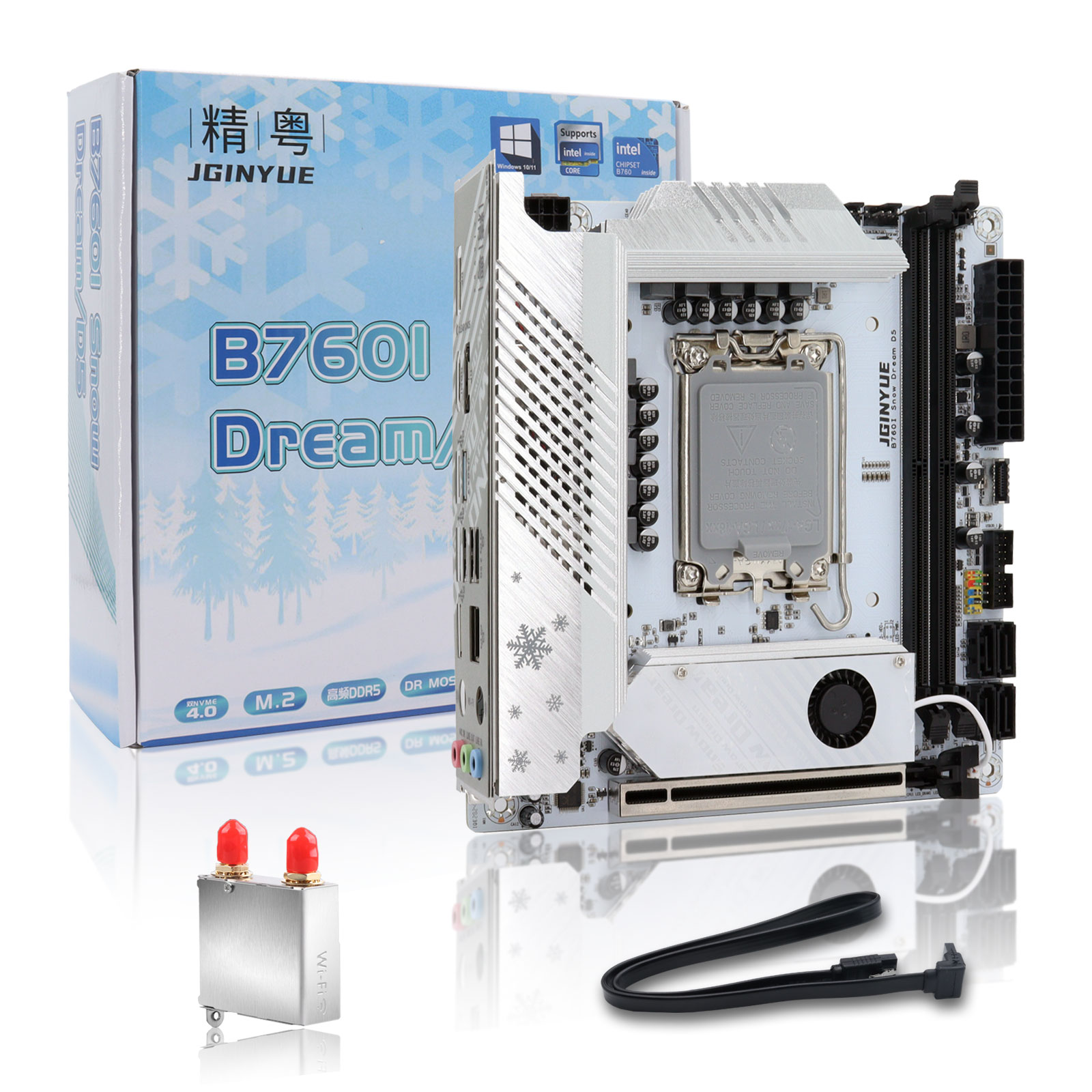 JGINYUE B760 Motherboard Mini  - Lga1700 Itx Motherboard Ddr5 ulasan dan harga
