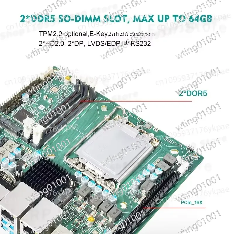 untuk Motherboard Mini ITX Gen - Lga1700 Itx Motherboard Ddr5 ulasan dan harga