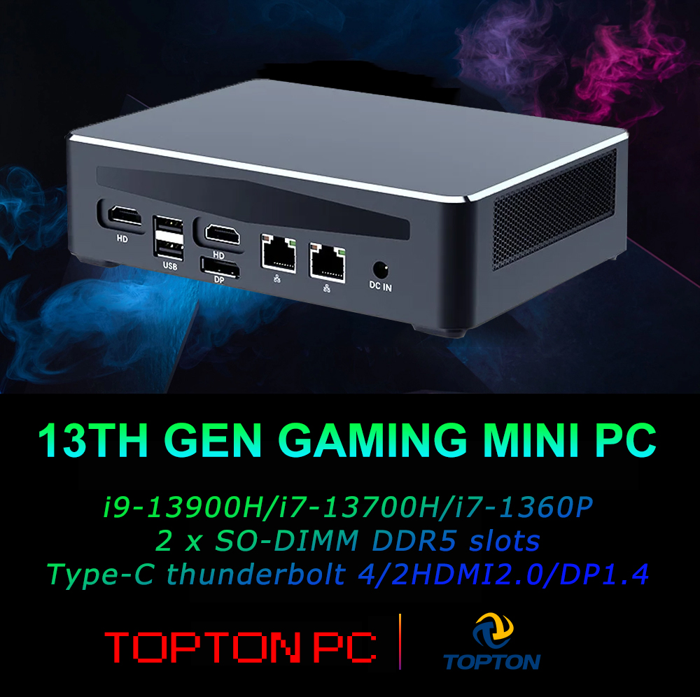 Komputer Desktop Kuat dengan C - Intel Core I9 13900H Mini Pc ulasan dan harga