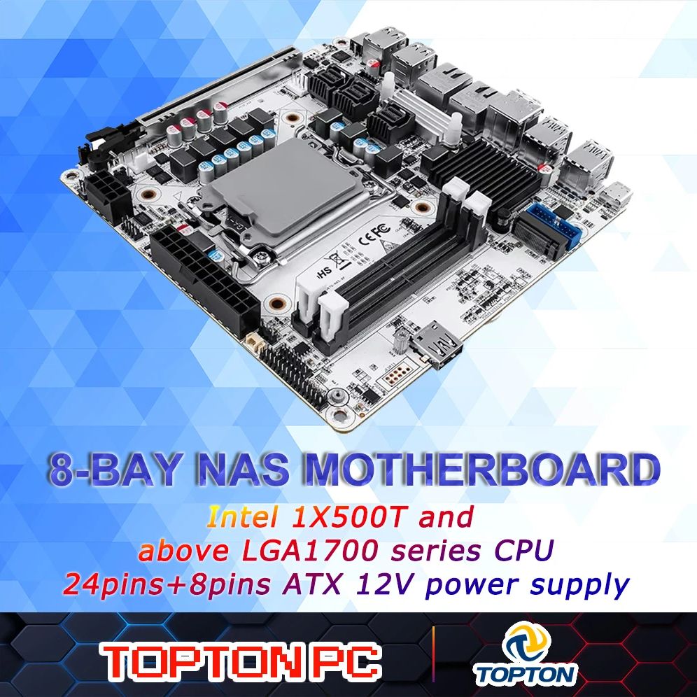 Motherboard Mini ITX NAS 8-Bay - Lga1700 Itx Motherboard Ddr5 ulasan dan harga