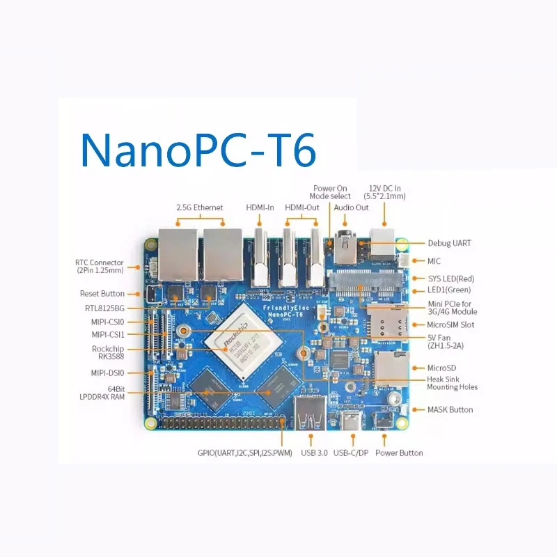 Papan Pengembangan VoltSNanopc - Rockchip Rk3588 Development Board ulasan dan harga