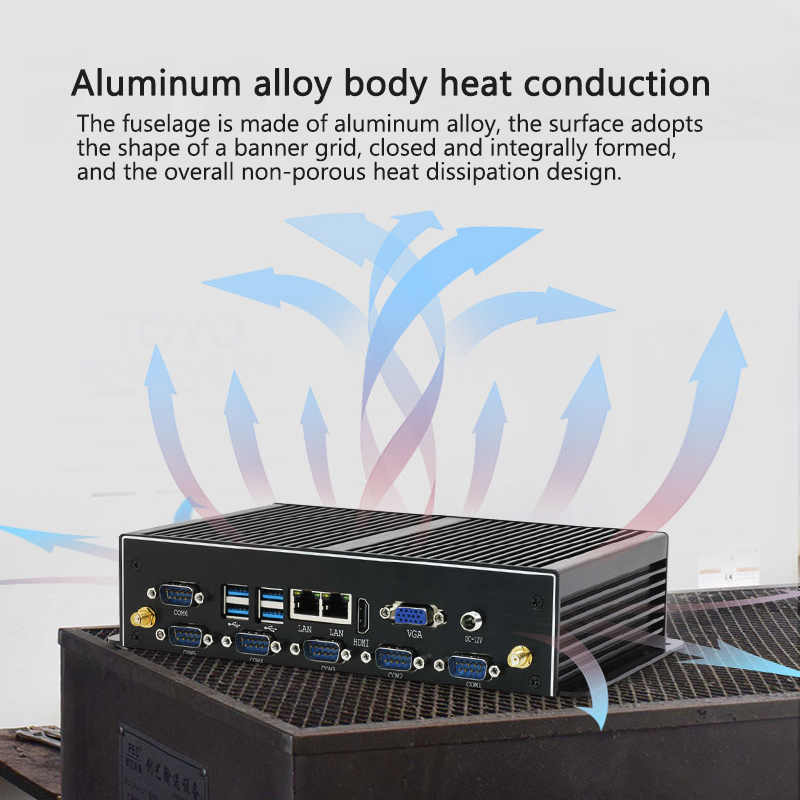 PC Mini Industri Tanpa Kipas D - Fanless Industrial Pc Rs485 Core I7 ulasan dan harga